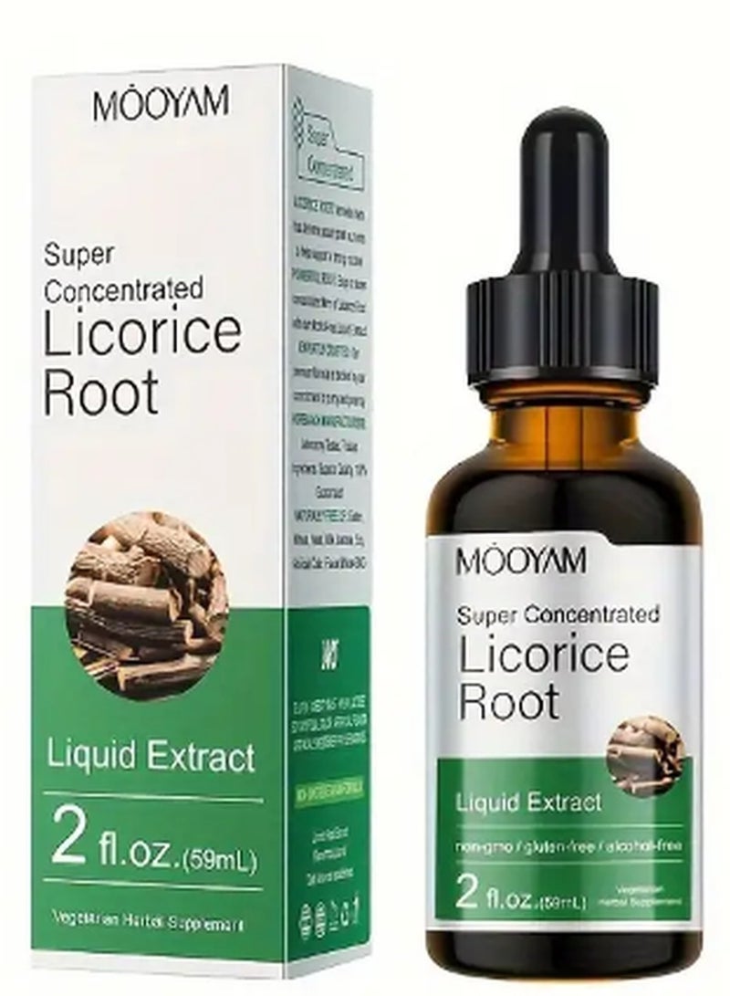 MOOYAM Licorice Root Serum for Face, Hydrating Even Skin Tone Serum Anti Wrinkle Minimizes Fine Lines Removes Acnes Firming and Strengthening Skin Care Glow Skin Corrector for Face - Lightweight Formula 59ML  - Image 3
