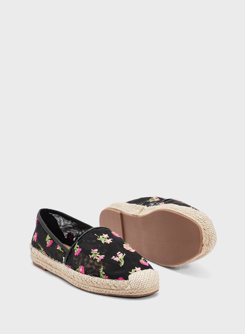 Ginger Floral Mesh Espadrille  - Image 3