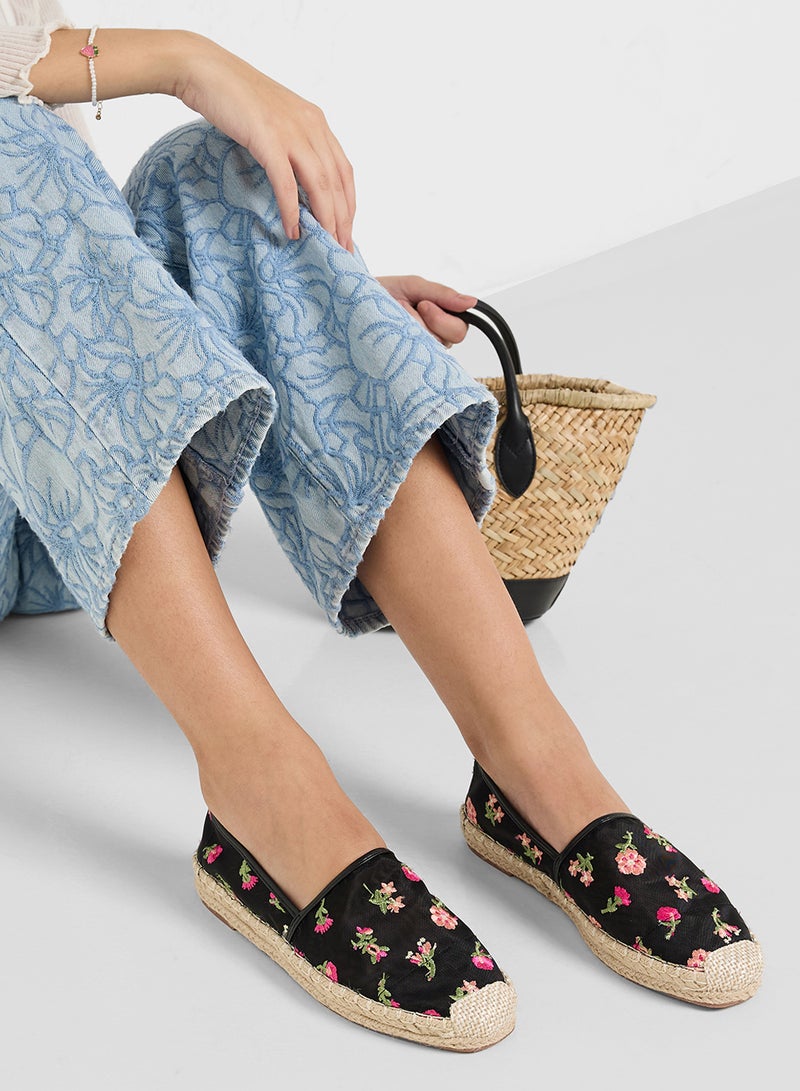 Ginger Floral Mesh Espadrille  - Image 5
