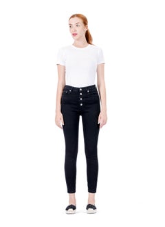 Web Denim Web Denim Women's High Waist Skinny Stretch Jeans, Slim Fit Comfort Denim Pants  - Image 3