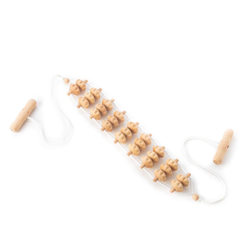 Tuuli Accessories – Back Massager with Rollers and Rope, Multi-Functional Back Roller and Neck Massager, Eases Muscle Tension and Supports Skin Health, Muscle Roller 47.2 inches - Image 2