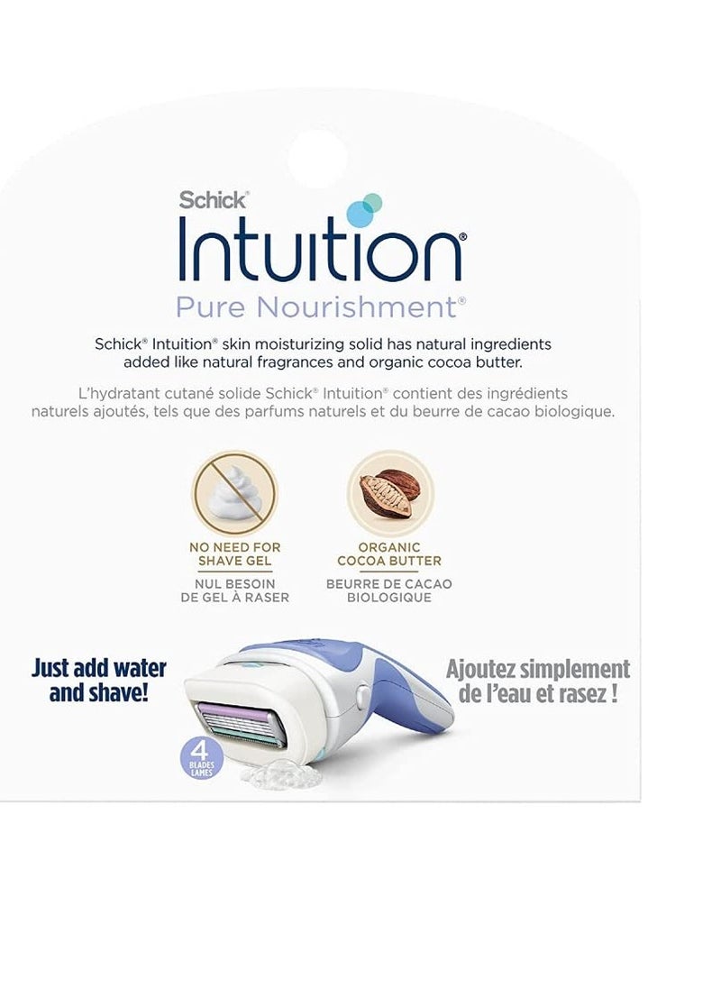 Intuition Intuition Pure Nourishment Renewing Advanced Moisture Women Razor Refill Cartridges, 6 count(3count x 2Pack)  - Image 3