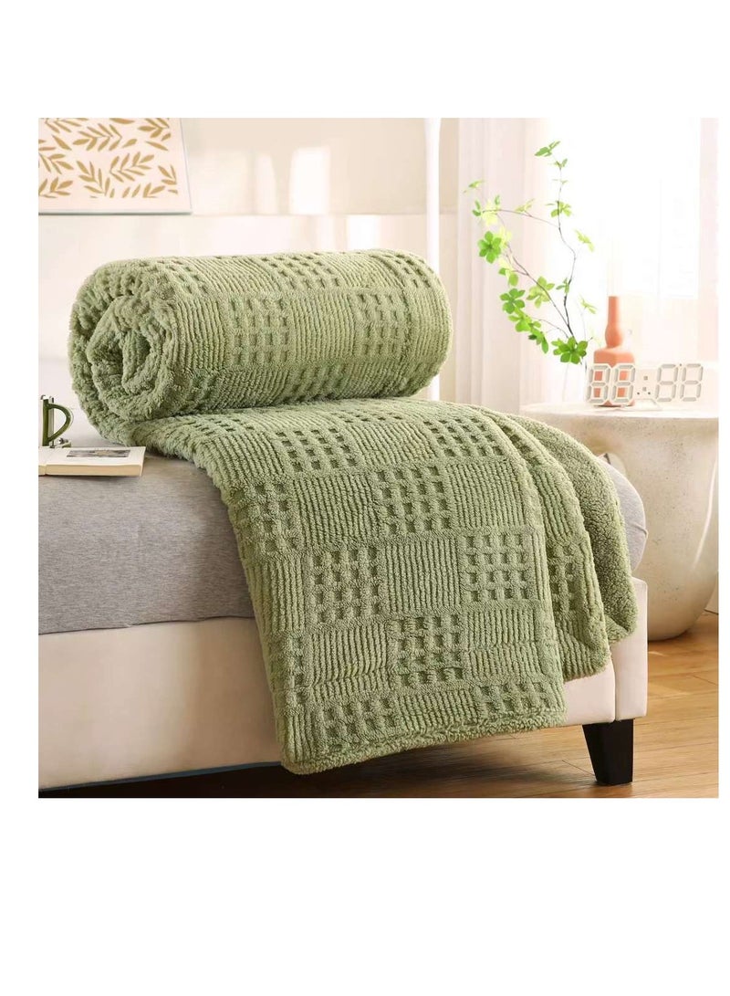 بطانية مخملية الملمس - بطانية فائقة النعومة - مريحة من الفلانيل الفاخر | مقاس كينج ٢٣٠ × ٢٠٠ سم