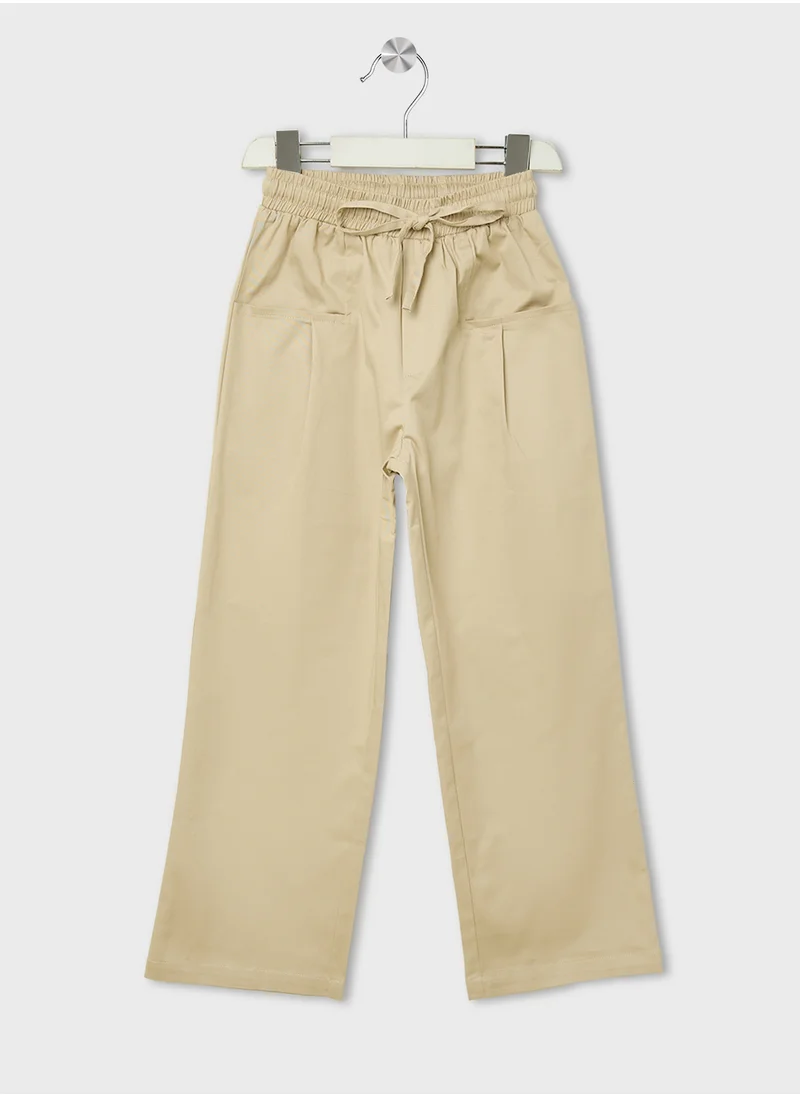 Ripples Girls Twill Trousers