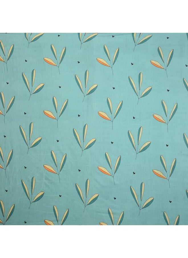 BSB HOME BSB HOME Premium Glace Cotton 180 TC Flat Single Bedsheets Breathable | Wrinklefree (Size-60 X 90 Inch) with 1 King Size Pillow Covers (Size-17 X 27 Inches, Mint Green)  - Image 5