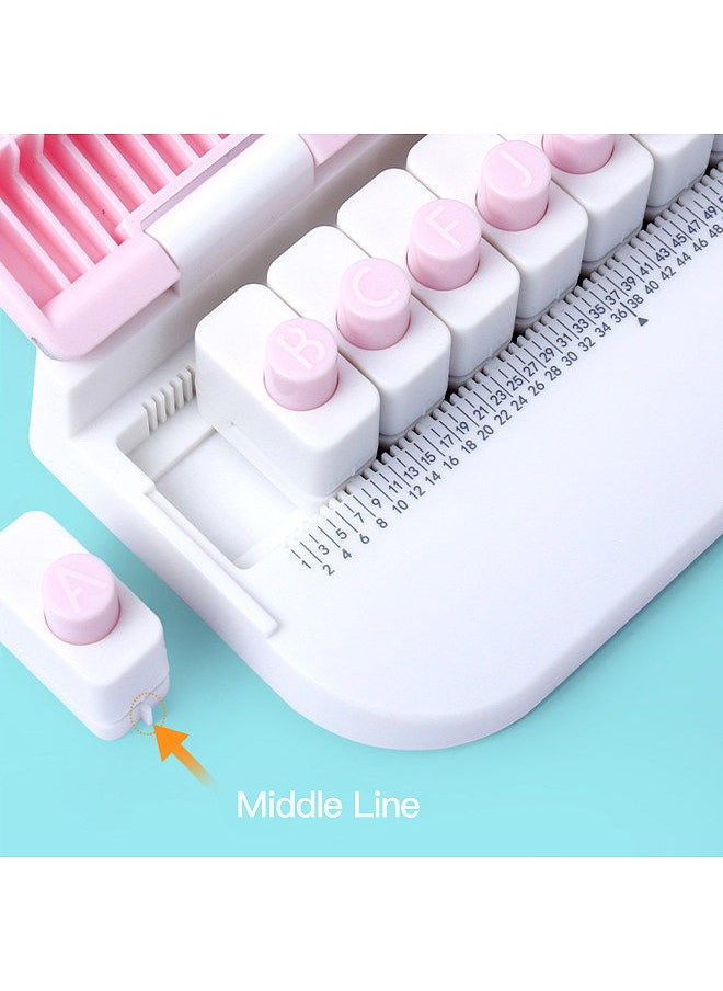 Kw-trio 26 English Letters Alphabet Craft Hole Punch Handmade Punchers from A to Z for Engraving Supplies Card Making DIY Albums Photos Paper Cutter  - Image 3