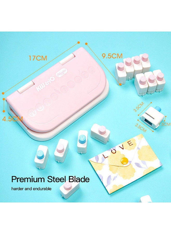 Kw-trio 26 English Letters Alphabet Craft Hole Punch Handmade Punchers from A to Z for Engraving Supplies Card Making DIY Albums Photos Paper Cutter  - Image 4