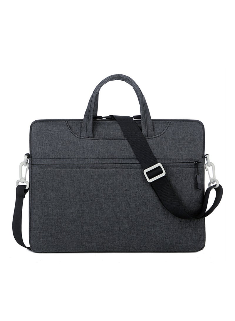 NOVOLAN NOVOLAN Laptop Shoulder Bag Laptop Shoulder Bag Laptop Tote, Laptop Case 14 Inch 15.6 Inch Tablet Laptop Bag Men Women Portable Liner Bag Tablet Computer Bag Conference Briefcase 14" 15.6" (14" Black)  - Image 1