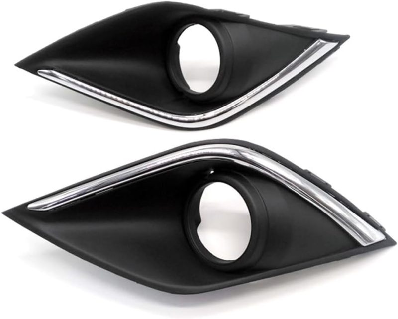 Fog Light Cover: 2-Piece ABS Plastic - Perfect Direct Replacement Fit Fog Lamp Bezel for 2016-2019 Mitsubishi Outlander DIYers - Image 1
