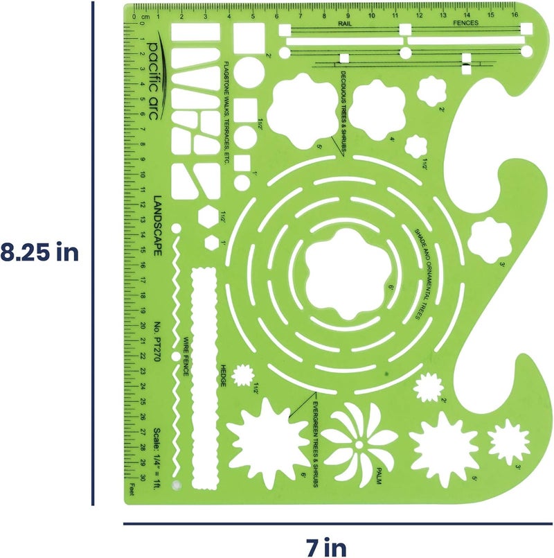 Pacific Arc Landscape Template Guide, with Trees, Shrubs, Hedges, Fences, Flagstone Walks, and Terraces - Image 2