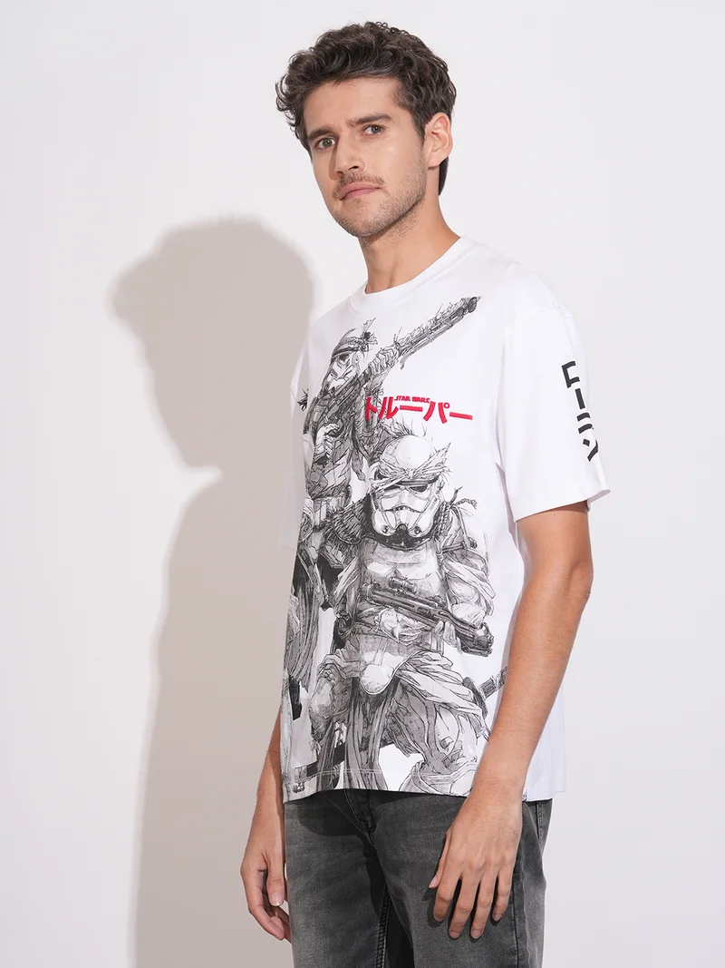 Being Human Men Star Wars Printed Pure Cotton T-shirt