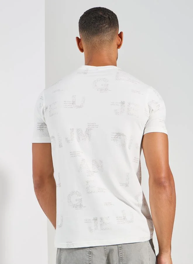 Fort Collins Graphic Print Crew Neck T-Shirt by Styli