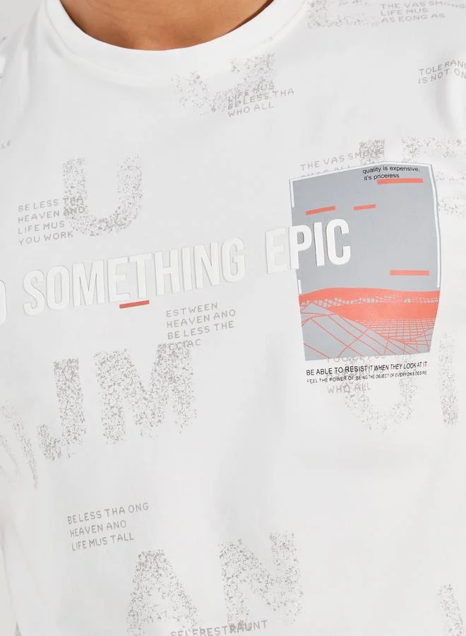 Fort Collins Graphic Print Crew Neck T-Shirt by Styli