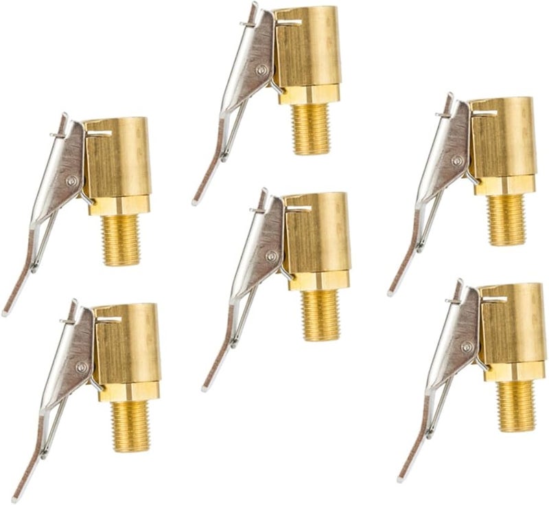 6Pcs Tire Air Chuck Nozzle Clips Brass Material for Car Inflator Pump Secure Attachment - Image 2