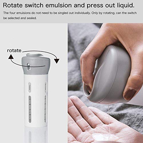 Perfect Pricee 4 in 1 Travel Dispenser Bottle Set Travel Refillable Cosmetic Containers Set Plastic Leak Proof Travel Size Toiletries Liquid Lotion Container Bottle (Multi Color) - Image 5