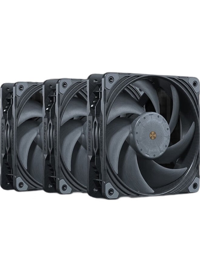 Phanteks T30 12Cm High Air Pressure Industrial-Grade Cooling Fan, 3-Pack (Vapo Bearing/Magnetic Levitation Motor/Pwm Multi-Mode Adjustable/400,000 Hours/3000 Rpm) - Image 1