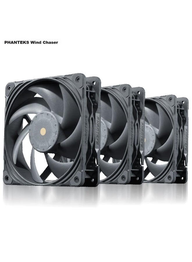 Phanteks T30 12cm High Air Pressure Industrial-grade Cooling Fan, 3-pack - Image 1