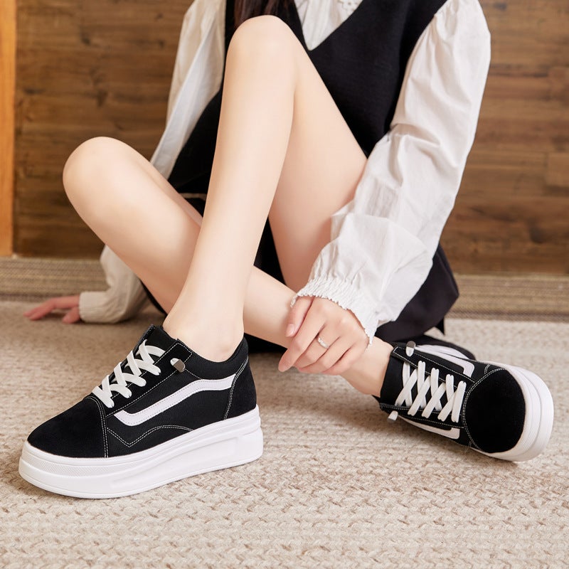 Thick-Soled Muffin Height-Increasing Small Size Women'S Shoes 313233 Lightweight All-Match Casual Board Shoes Internet-Famous Canvas Shoes Women'S Autumn - Image 3