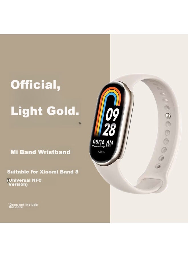 Watchbond Compatible With Xiaomi Band 9/8/nfc Strap, Liquid Silicone Sports Band 8 Universal Nfc Version, Replacement Wristband For Men And Women - Image 1