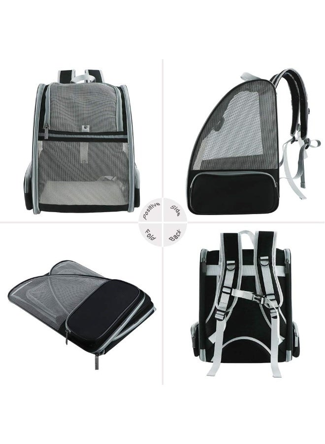 Innovative Bubble Backpack Carrier for Pets During Travel, Ventilated and Safe Transparent Pet Bag for Cats and Dogs, Lightweight Travel-Friendly Pet Backpack for Daily Outings and Trips (Grey) - Image 5