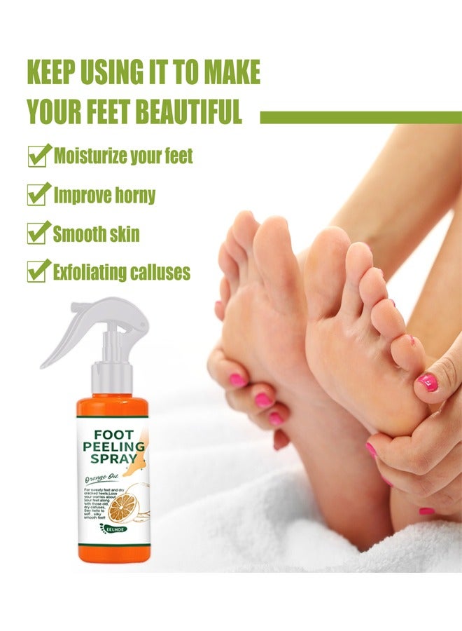 EELHOE Foot Peeling Spray 100ml, Can Effectively Remove Rough and Callused Skin, Help Raise Skin Moist and Against Dry And Rough, The Pure Natural Ingredients Make Spray Suitable For Most Skin Types - Image 2