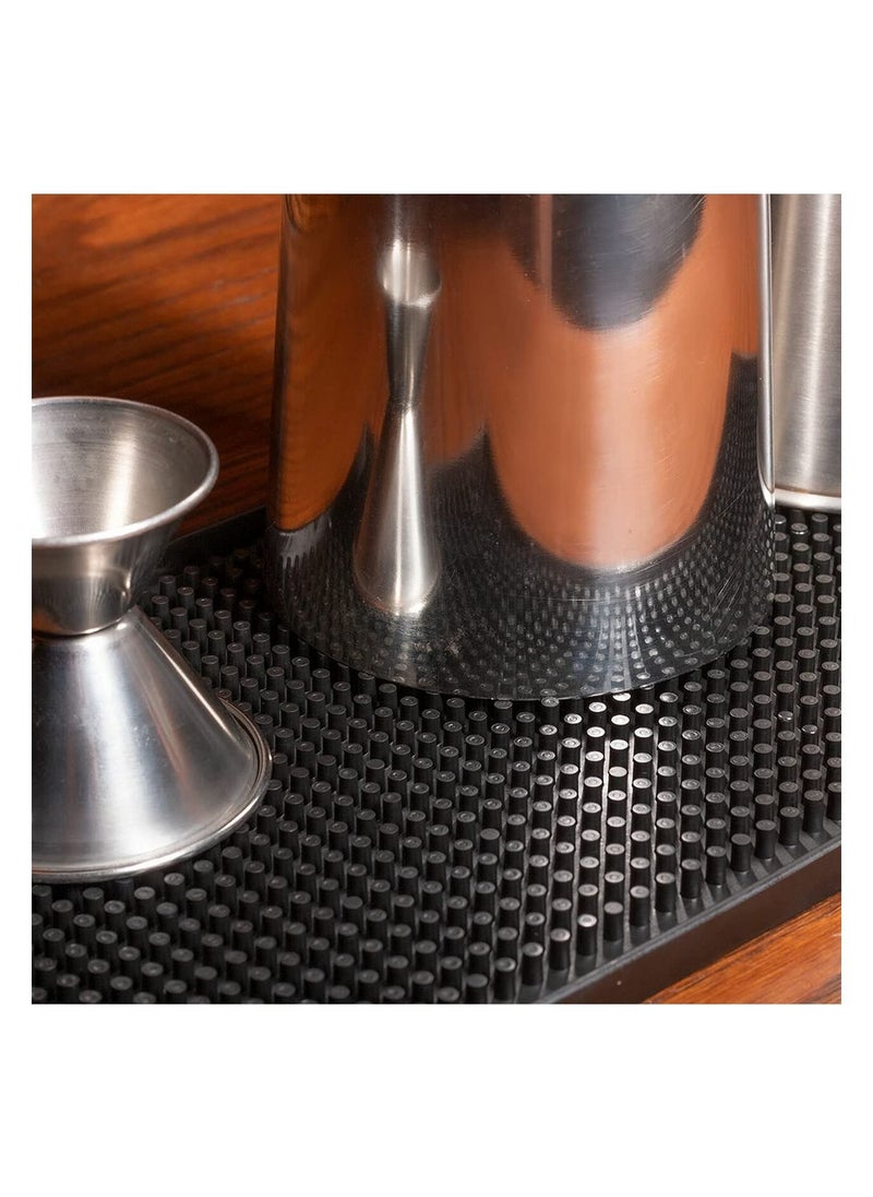 Generic - Rubber Bar Service Mat 45 x 30cm Heavy Duty Leakproof Non Slip Tabletop Protection for Kitchen Restaurant Hotel Beverages Furniture - Image 1