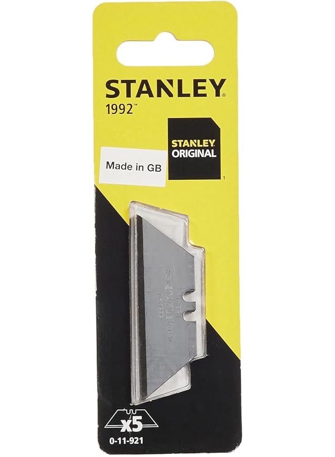Stanley 5 Pieces Carded Heavy Duty Knife Blade 0 11 921  - Image 1