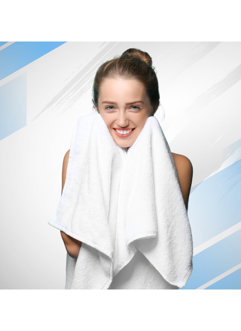Infinitee Xclusives - Premium Blue Bath Towels Set - [Pack of 8] 100% Cotton Highly Absorbent 2 Bath Towels, 2 Hand Towels and 4 Washcloths - Luxury Hotel & Spa Quality Bath Towels for Bathroom by Infinitee Xclusives - Image 1