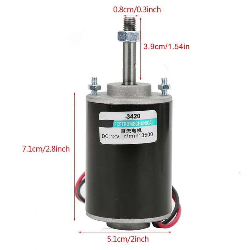 Dc Motor: 30W Copper Winding - High Speed Smooth Quiet Stable Operation Rotation Control For Diy Generator, Candy Floss Machines, Small Cutting Tables, Grinders - Image 4