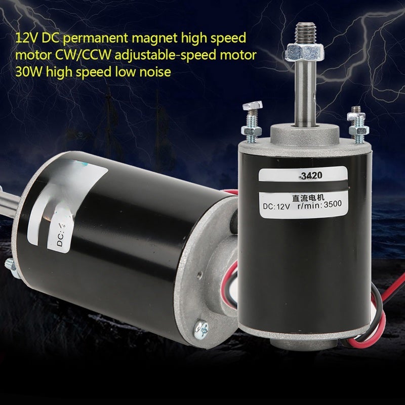 Dc Motor: 30W Copper Winding - High Speed Smooth Quiet Stable Operation Rotation Control For Diy Generator, Candy Floss Machines, Small Cutting Tables, Grinders - Image 5