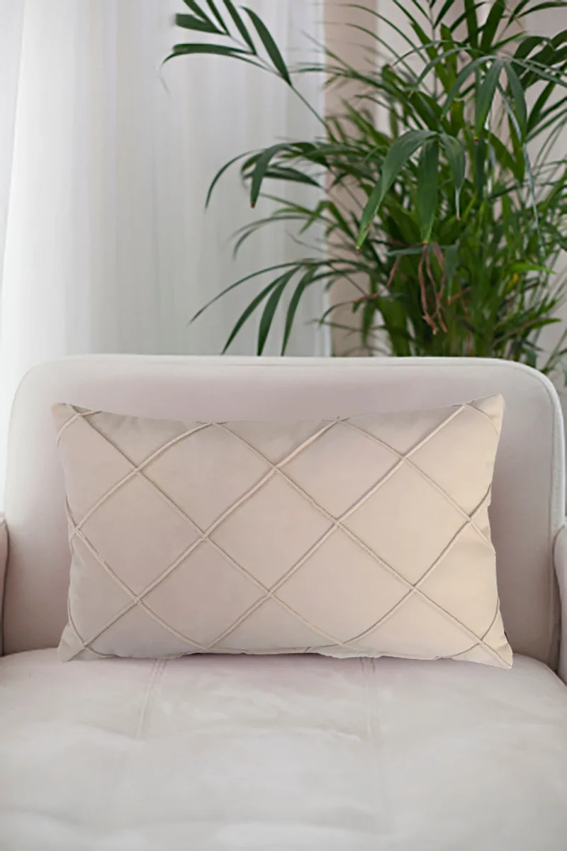 Nisahometeks Stain Resistant Erasable Quilted Throw Pillow Case