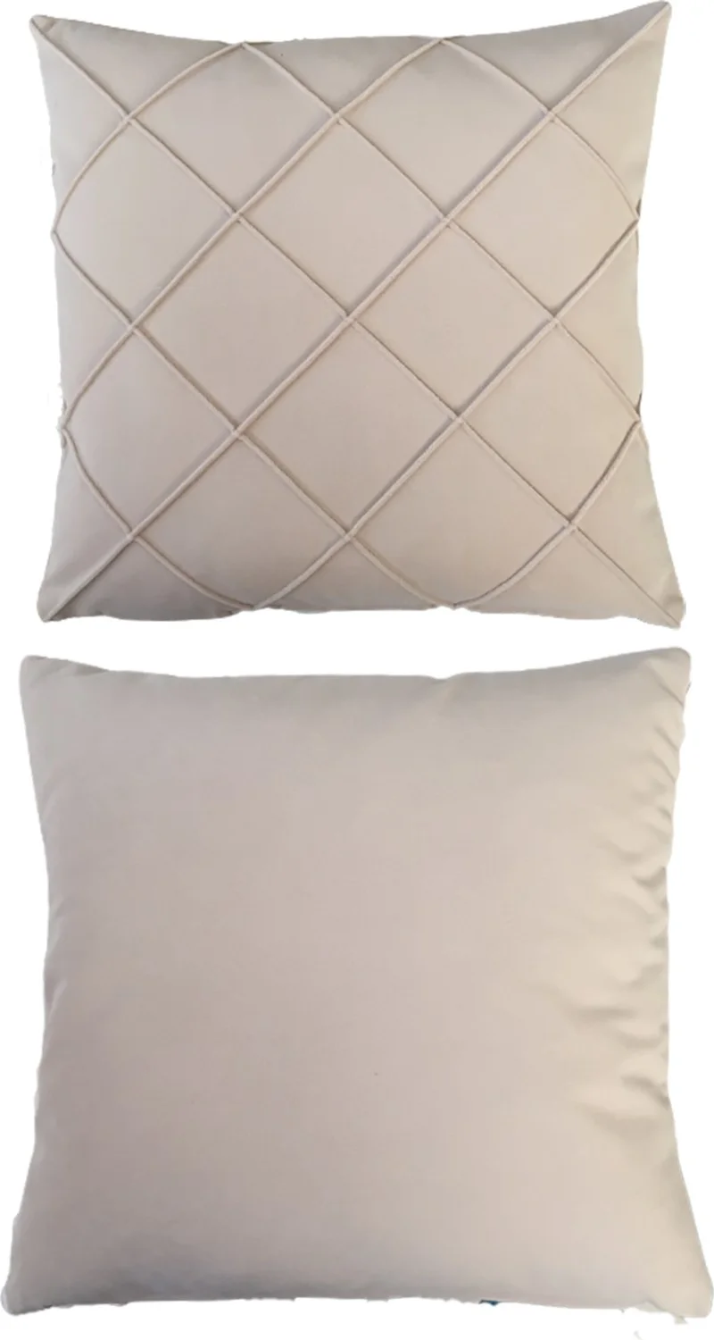 Nisahometeks Stain Resistant Erasable Quilted Throw Pillow Case