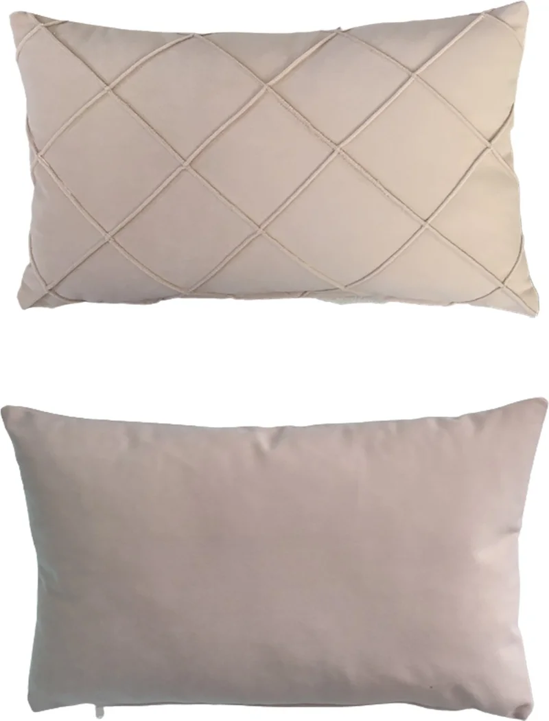 Nisahometeks Stain Resistant Erasable Quilted Throw Pillow Case