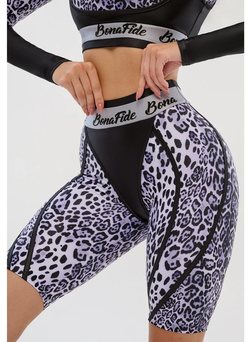 Bona Fide Aerobica Cycling Snow Leo Aerobica Leo High Waist Biker Gym Shorts for Women for Women | Best Price UAE