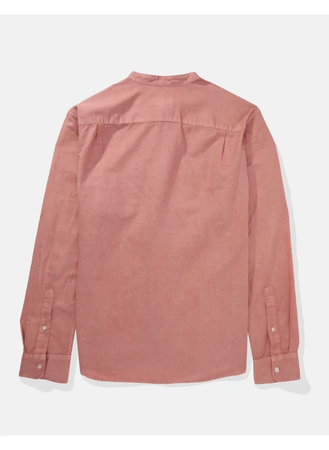 امريكان ايجل Band Collar Regular Fit Shirt