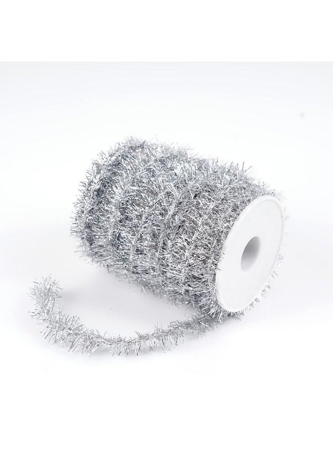 WBCBEC 66 Feet Christmas Tinsel Garland Metallic Holiday Tinsel Garland Twist Tinsel Thin Glitter Tinsel Garland Decoration for Christmas Tree,Wedding Birthday Party Decorations Supplies (Silver) - pzsku/Z308460139D8B68CD4D13Z/45/_/1740982877/4ee44ff6-9585-465a-a8ae-653fa6b74d19