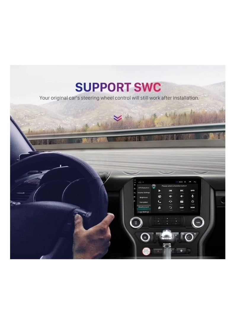 Android Screen For Ford Mustang 2015 To 2019 2GB RAM 32GB Memory Support Apple Carplay Android Auto Full HD Touch Screen 9 Inch built In Bluetooth USB Radio WiFi Play Store Backup Camera included