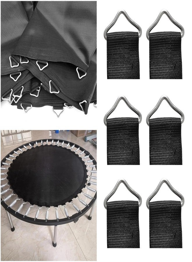 SquEqu 20 Pack Trampoline Triangles Buckle Replacement Stainless Steel Triangle Ring with Sewing Straps Connector for Outdoor Trampoline Springs Indoor Fitness Rebounder Trampoline Mat Round Frame - Image 4