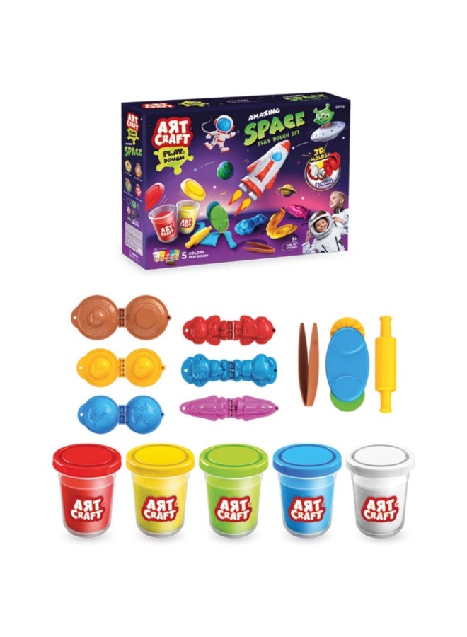 ديدي مجموعة عجينة اللعب من Artcraft Amazing Space، 6×54 جرام