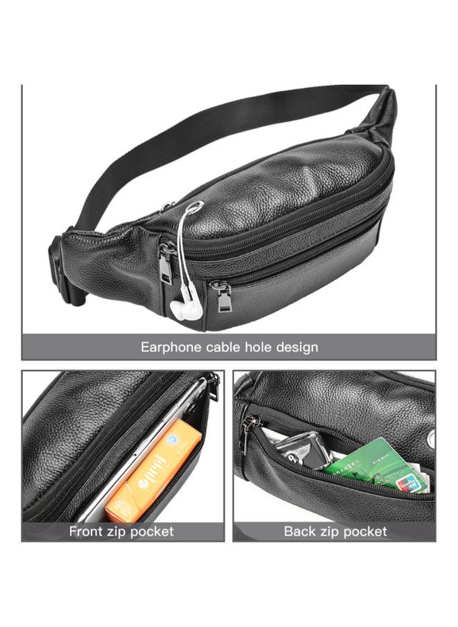NIBEMINENT - Comfortable Waistpack Belt Bag Black - Image 1