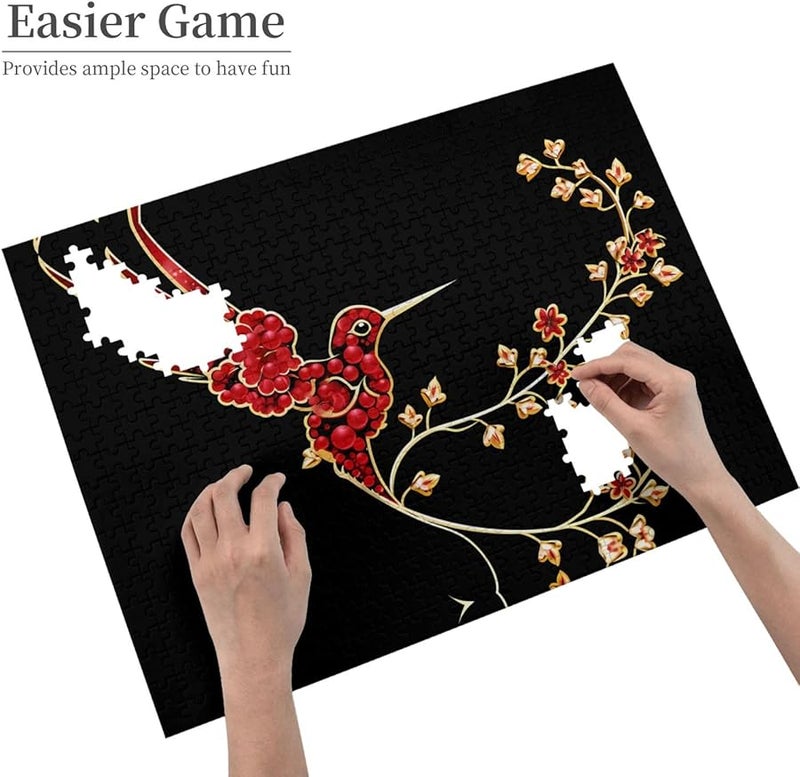 لغز الطيور المعدنية 500 قطعة للكبار ديكور المنزل هدية 20.4 × 15 بوصة - Image 4