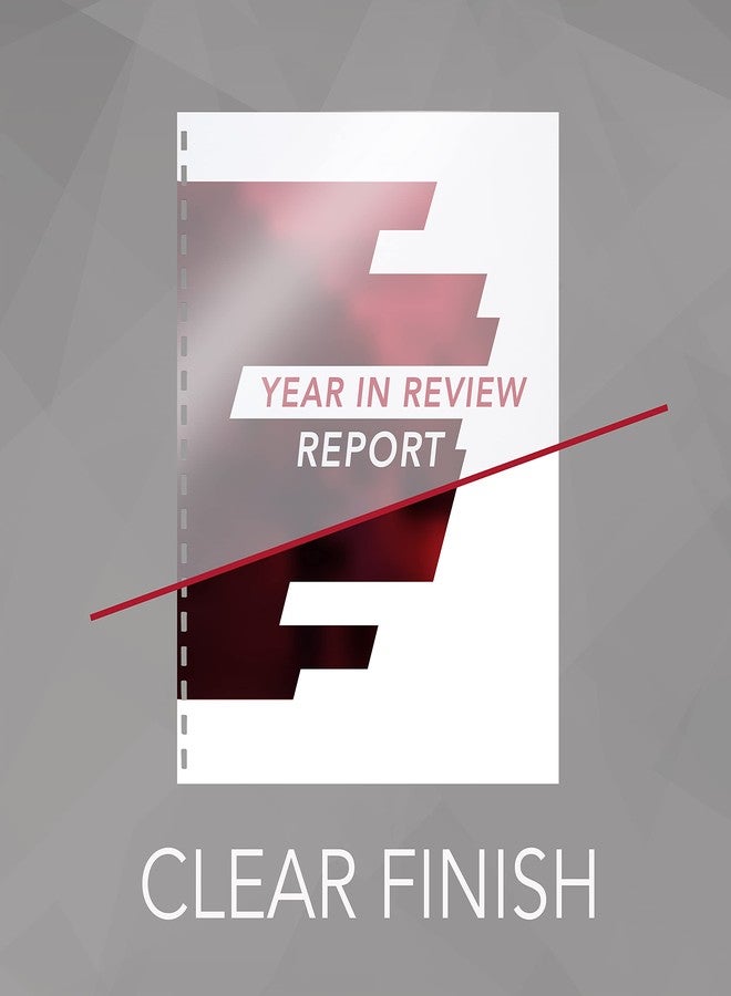 GBC ZipBind Pre-Punched Cover Set, Clear/Black, 10-Pack (26003) - Image 4