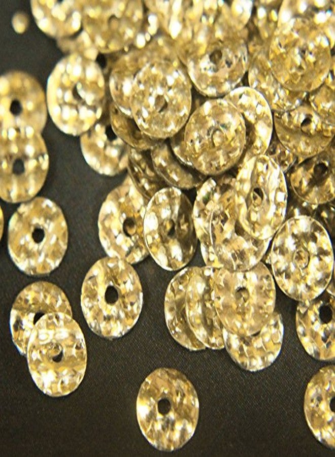 Embroiderymaterial 5MM Chips Style Sequins Sitara for Craft, Embroidery, and Jewellery Making (Gold, 50 Gram) - Image 1