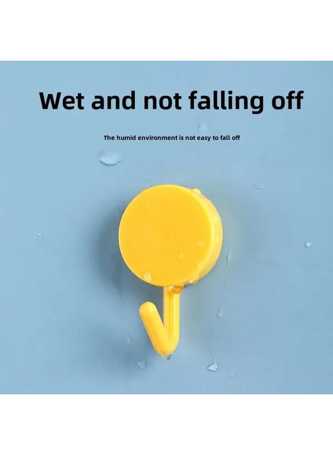 5pcs Heavy Duty Wall Mounted Coat Hooks Nail Free Installation Space Saving Organizer - Image 3