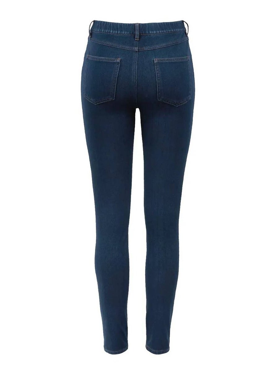 Tchibo Women Regular Fit Washed Stretchable Jeans, Blue  - Image 4