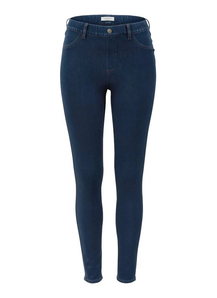 Tchibo Women Regular Fit Washed Stretchable Jeans, Blue  - Image 3