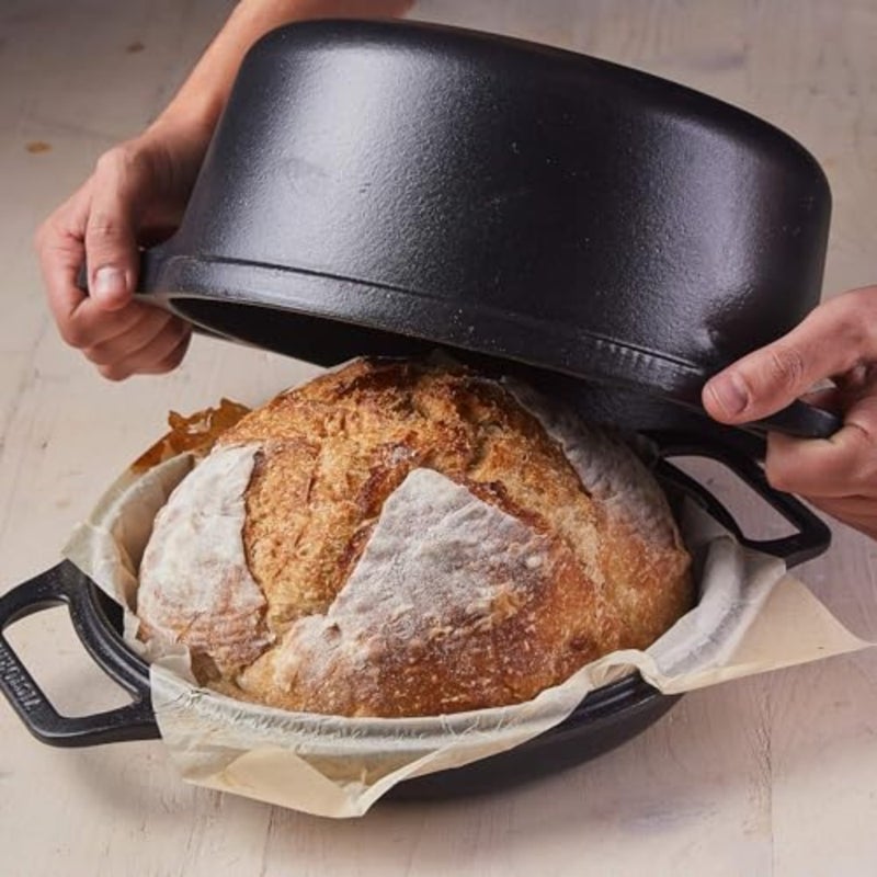 6-Quart Cast Iron Combo Cooker, Combination Dutch Oven and Skillet, Made in Colombia, 2-Piece Set - Image 4