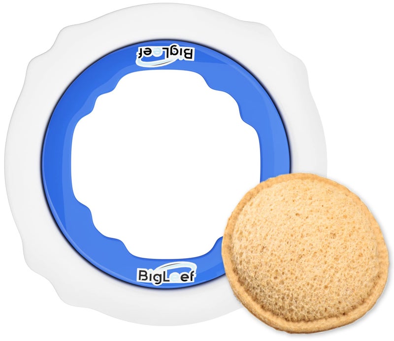 BigLeef Uncrustable Sandwich Cutter and Sealer - PBJ Sandwich Cutter for Kids Lunch - Make & Freeze DIY Pocket Minis - Homemade Uncrustables Sandwich Maker - Crustless Bread Sandwich Sealer Decruster (Round) - Image 2