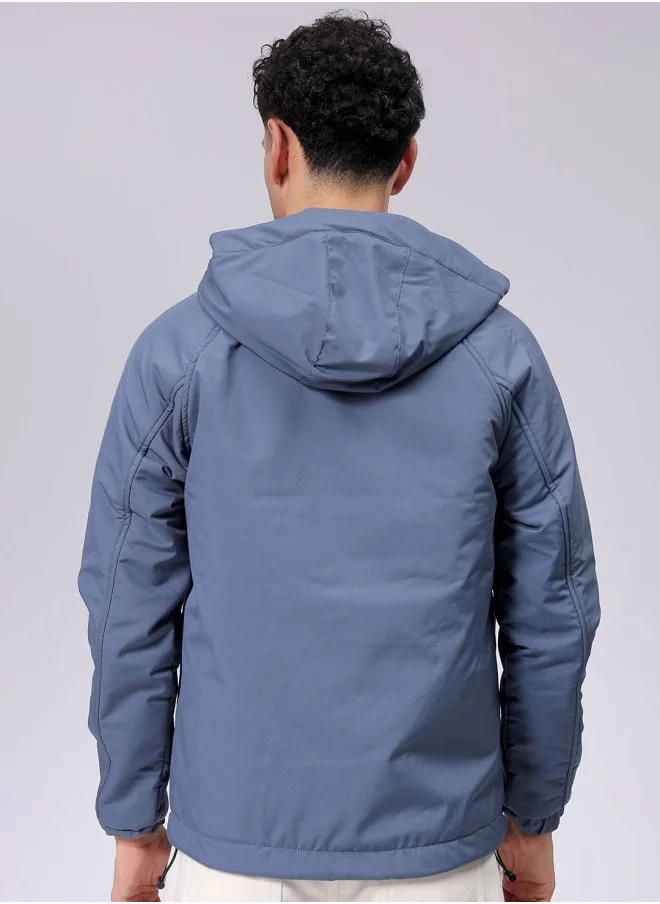 شركة المرآب الهندية Men Slim Fit Solid Puffer Jackets