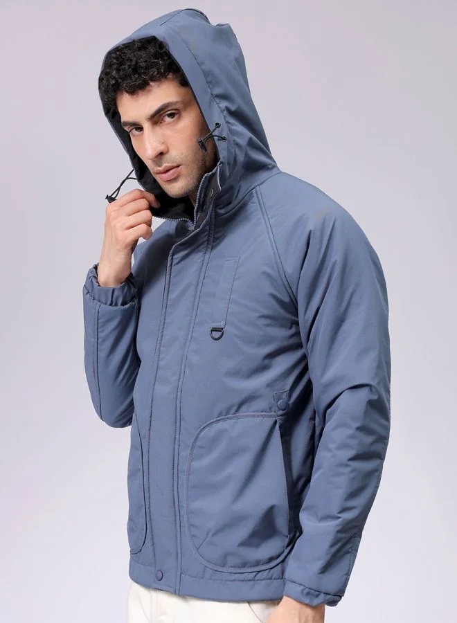 شركة المرآب الهندية Men Slim Fit Solid Puffer Jackets